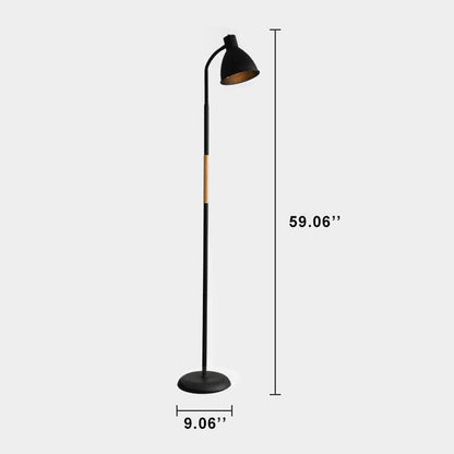 Minimalistische 1-Lichts Bell Shade Staande Led-Vloerlampen