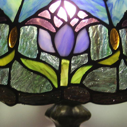 Europese Decoratieve Tiffany Glas-in-lood Tafellamp Met 1 Lichtpunt