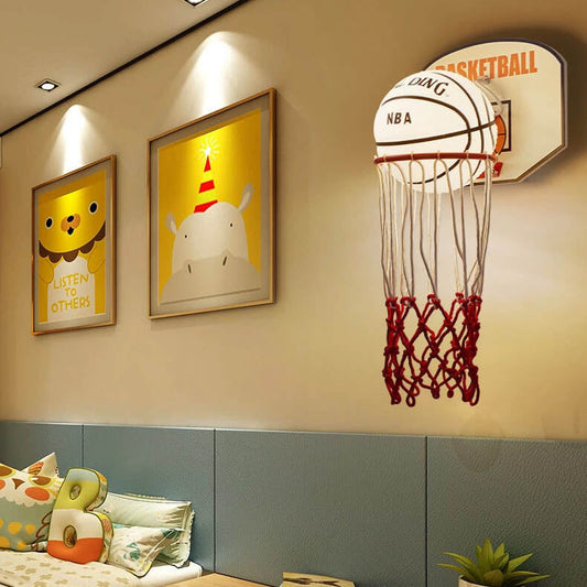 Creatieve Cartoon Basketbal 1-Lichts Wandlamp