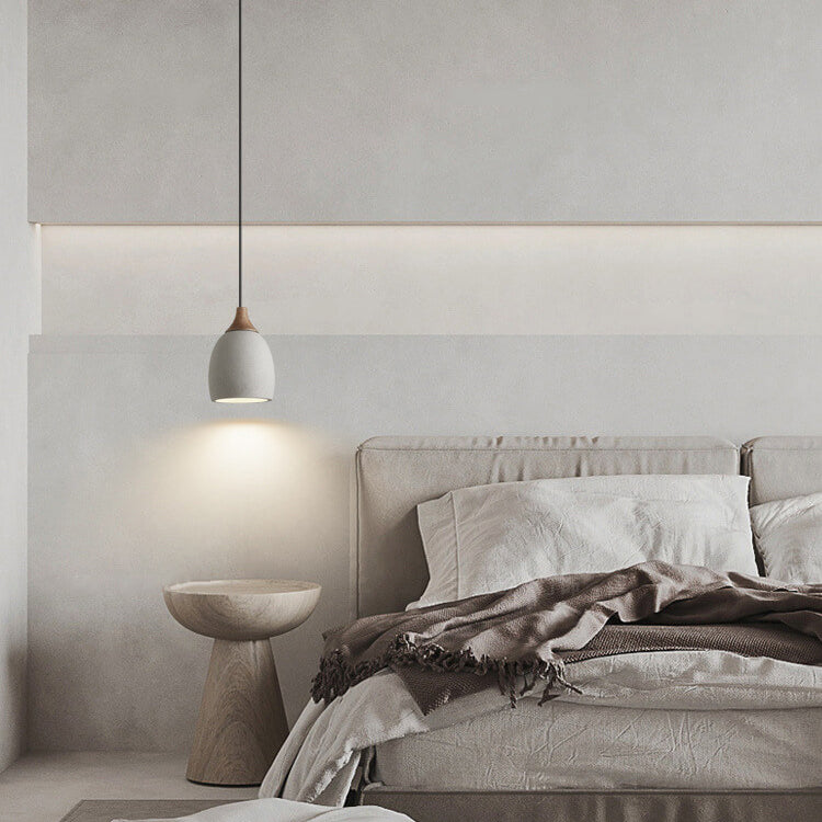 Minimalistische Cement Dome 1-Lichts Hanglamp