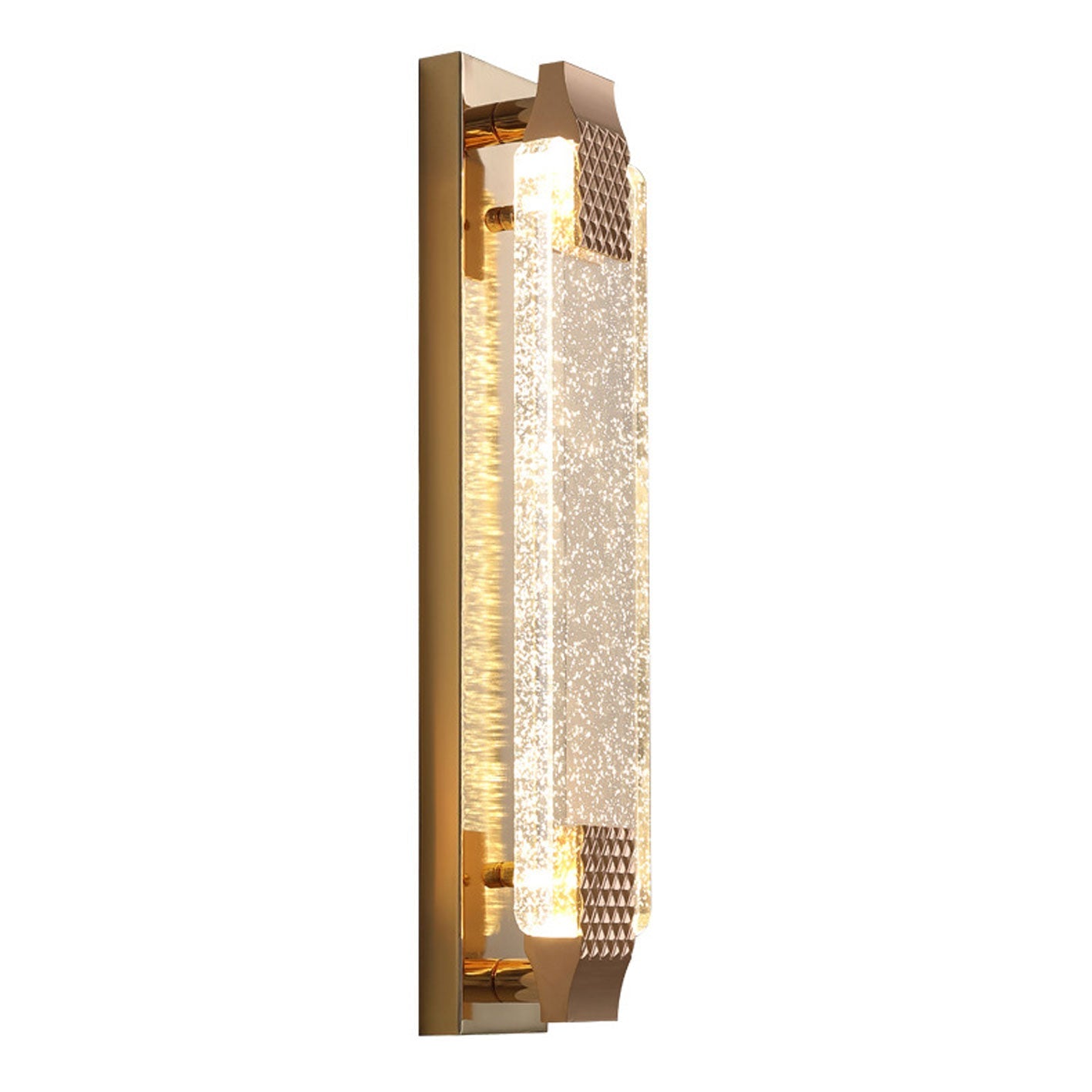 Europese Licht Luxe Rechthoekige Bubble Crystal LED Wandlamp