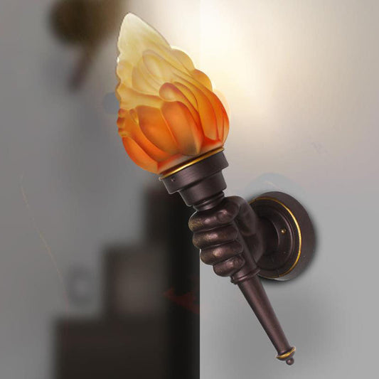 Creatieve Vintage Torch 1-Lichts Wandlamp