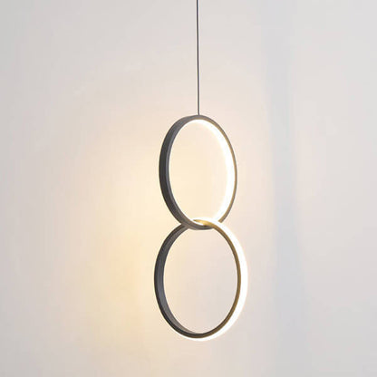 Minimalistische Cirkelvormige 1-Lichts Led Metalen Kap Hanglamp