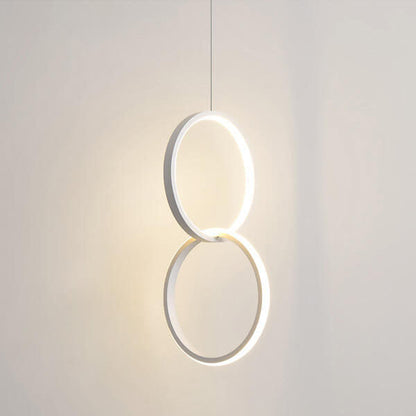 Minimalistische Cirkelvormige 1-Lichts Led Metalen Kap Hanglamp