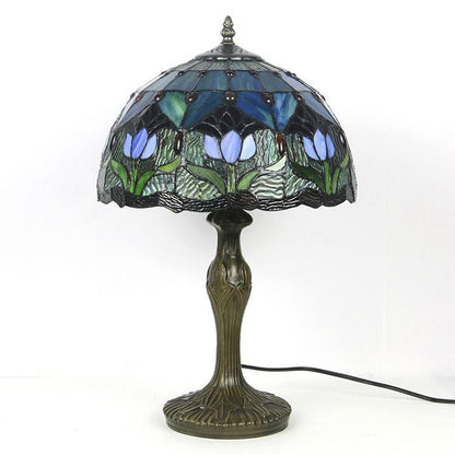 Europese Decoratieve Tiffany Glas-in-lood Tafellamp Met 1 Lichtpunt