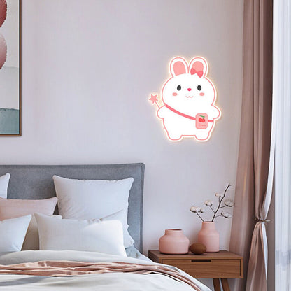 Creatieve Cartoon Konijn Eenhoorn Kinderen LED Wandlamp