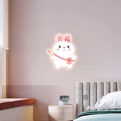 Creatieve Cartoon Konijn Eenhoorn Kinderen LED Wandlamp