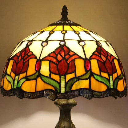 Europese Decoratieve Tiffany Glas-in-lood Tafellamp Met 1 Lichtpunt