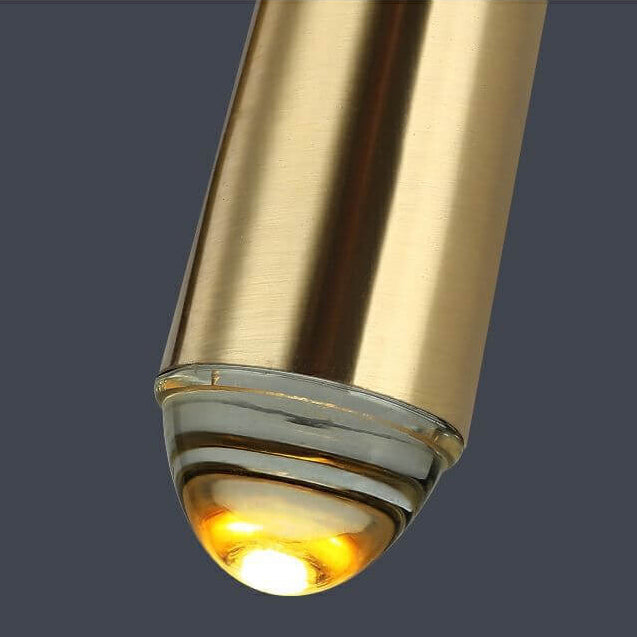 Minimalistische Luxe Lange Strook Gouden 1-Lichts Wandlamp