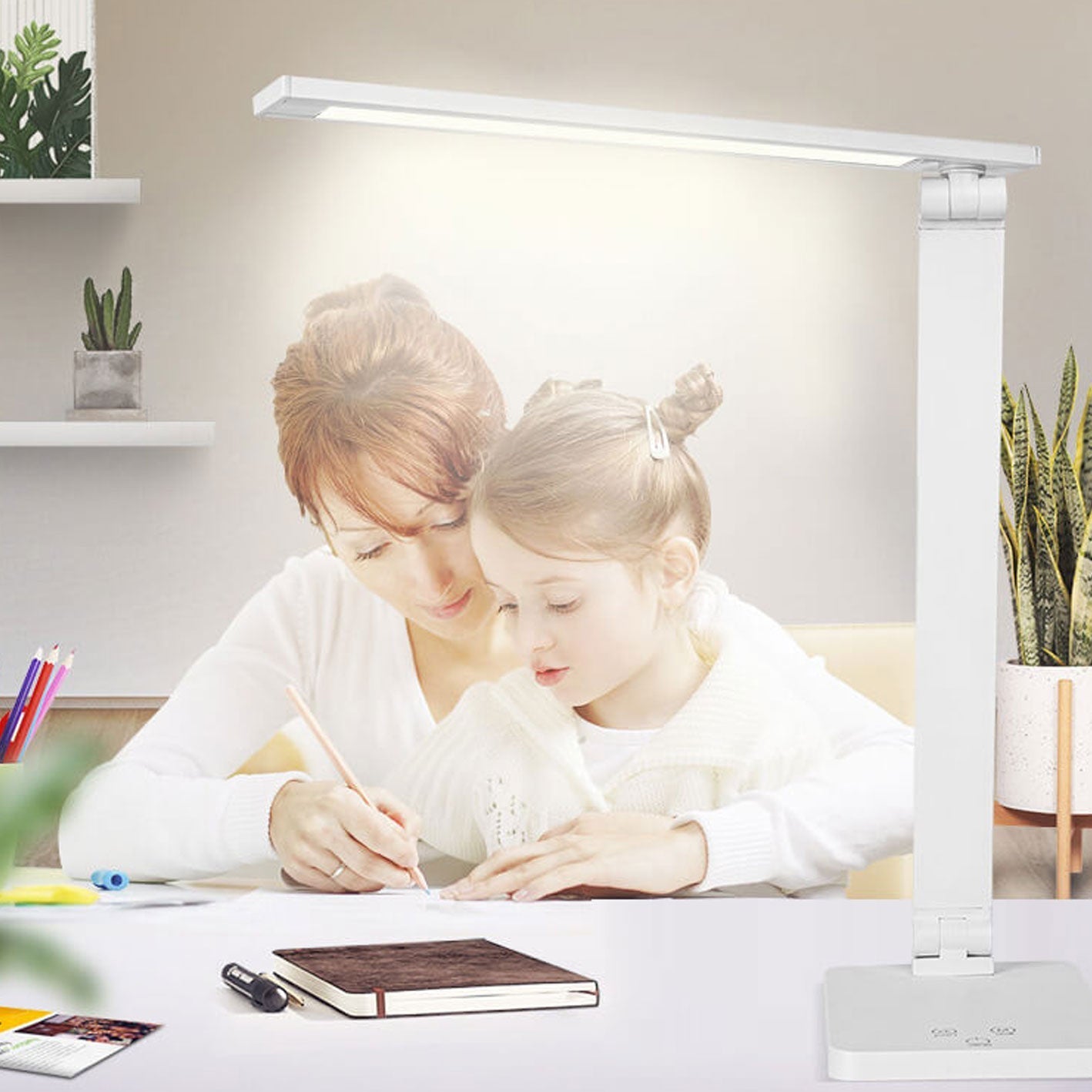 Creatieve Opvouwbare Touch-dimmende Aluminium Led-bureaulamp