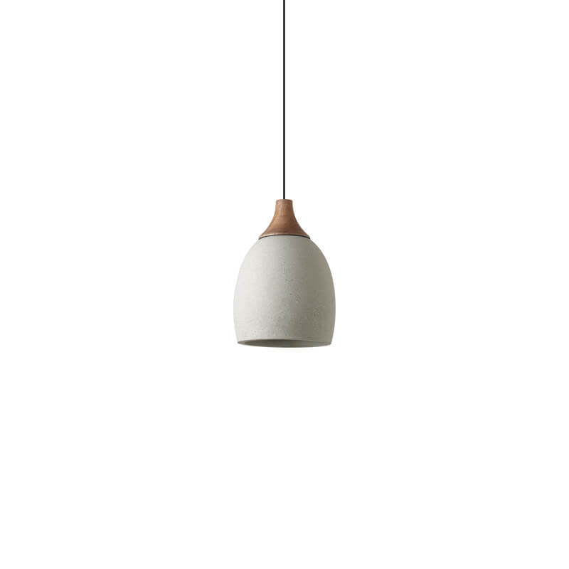 Minimalistische Cement Dome 1-Lichts Hanglamp