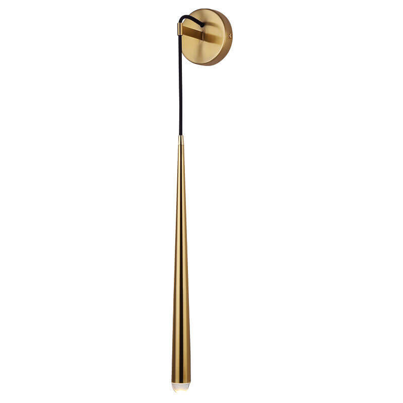 Minimalistische Luxe Lange Strook Gouden 1-Lichts Wandlamp