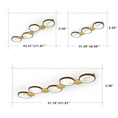 Moderne Cirkel Led 3/4/5 Lichts Led Inbouw Railverlichting