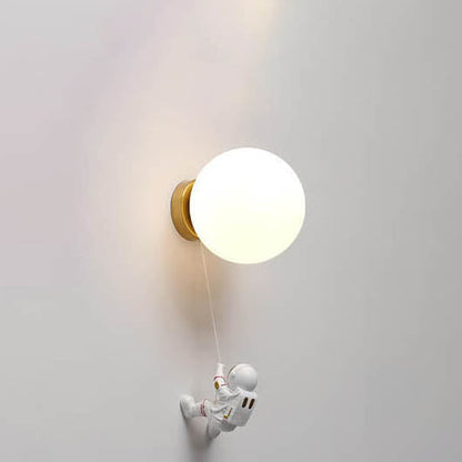 Creatieve Moon Astronaut 1-lichts Led Wandlamp