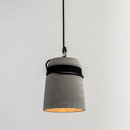 Industriële Cement Kolom Touw Draad 1-Lichts Hanglamp