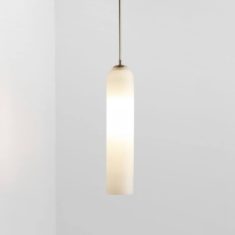 Minimalistische Buisvormige Glazen 1-Lichts Led Hanglamp