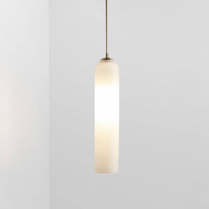 Minimalistische Buisvormige Glazen 1-Lichts Led Hanglamp