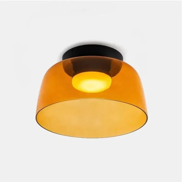 Scandinavische Designer Creatieve Persoonlijkheid Middeleeuwse Glazen Plafondlamp