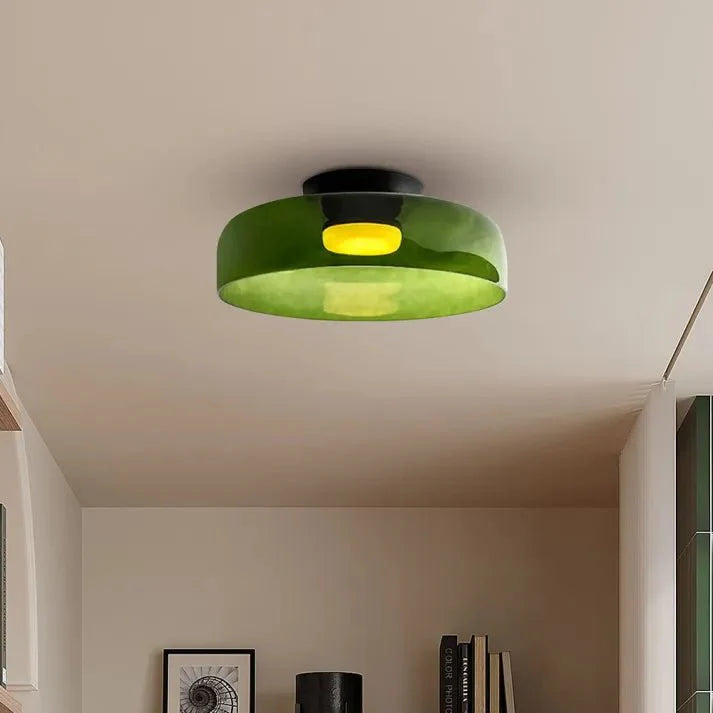 Scandinavische Designer Creatieve Persoonlijkheid Middeleeuwse Glazen Plafondlamp