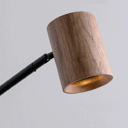 Hedendaagse Simplicity Houten Cilinder Kap Ijzer 1-Lichts Wandlamp Lamp Voor Slaapkamer