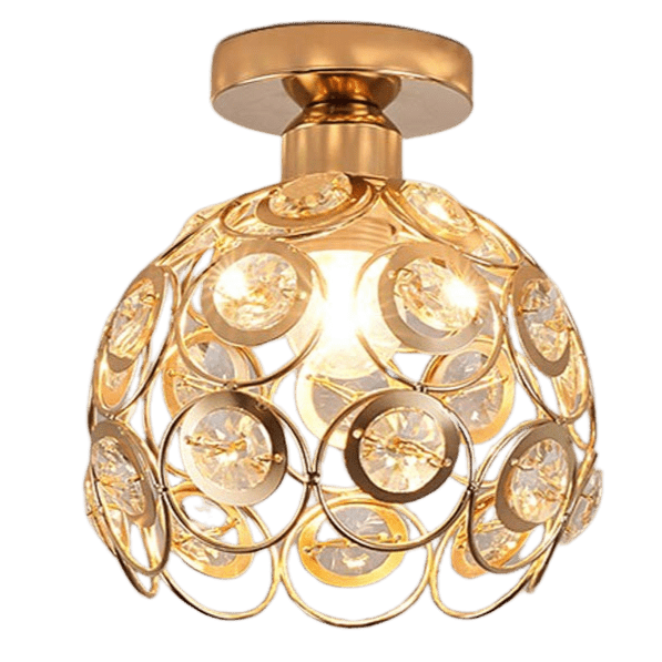 Prachtige Gouden Luxe Bal Hal Plafondlamp