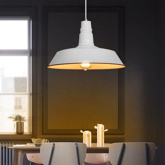 Moderne Industriële Ronde Ijzeren Hanglamp Met 1 Lichtpunt Voor De Woonkamer