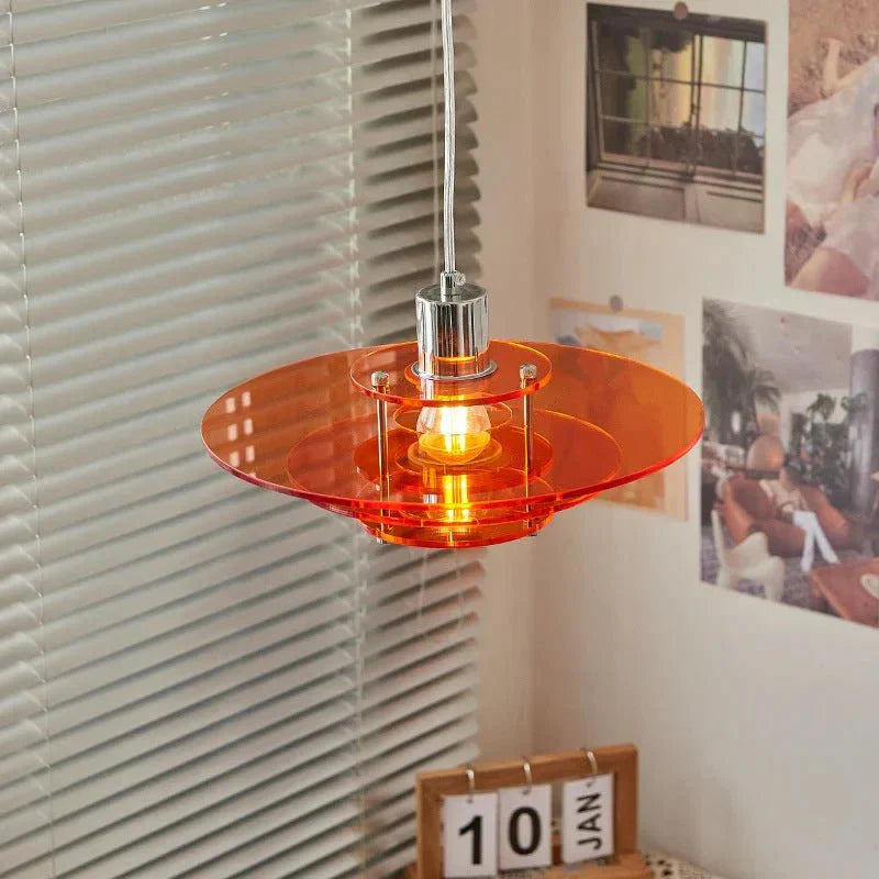 Moderne Ufo-Vormige Kroonluchter Vintage Hanglamp