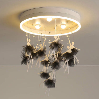 Moderne Creatieve Cartoon Ronde Vogel / Rok Hangende Led Plafondlamp