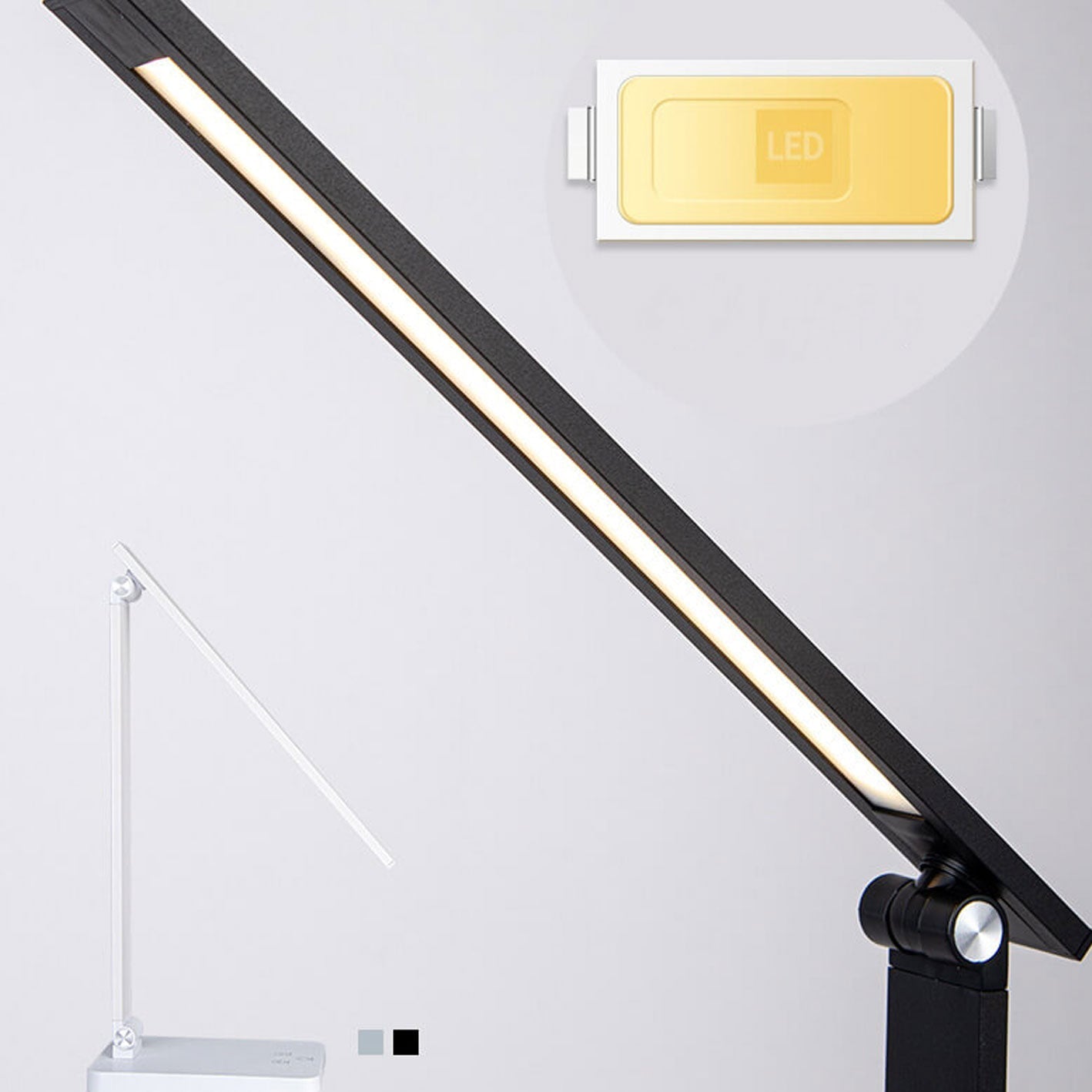 Creatieve Opvouwbare Touch-dimmende Aluminium Led-bureaulamp