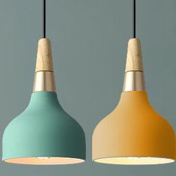 Creatieve Moderne Macaron Disc Art 1-lichts Hanglamp