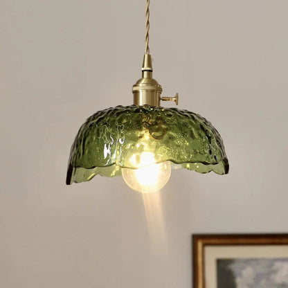 Onregelmatige Hanglamp Van Messing Glas