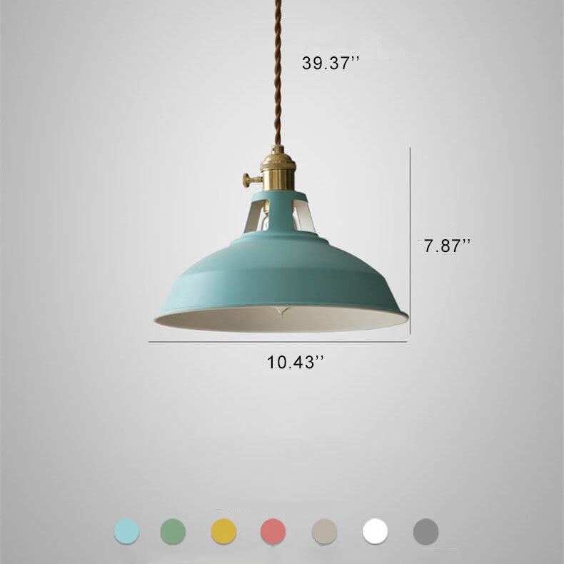 Industriële 1-Lichts Kleurrijke Schuurlamp