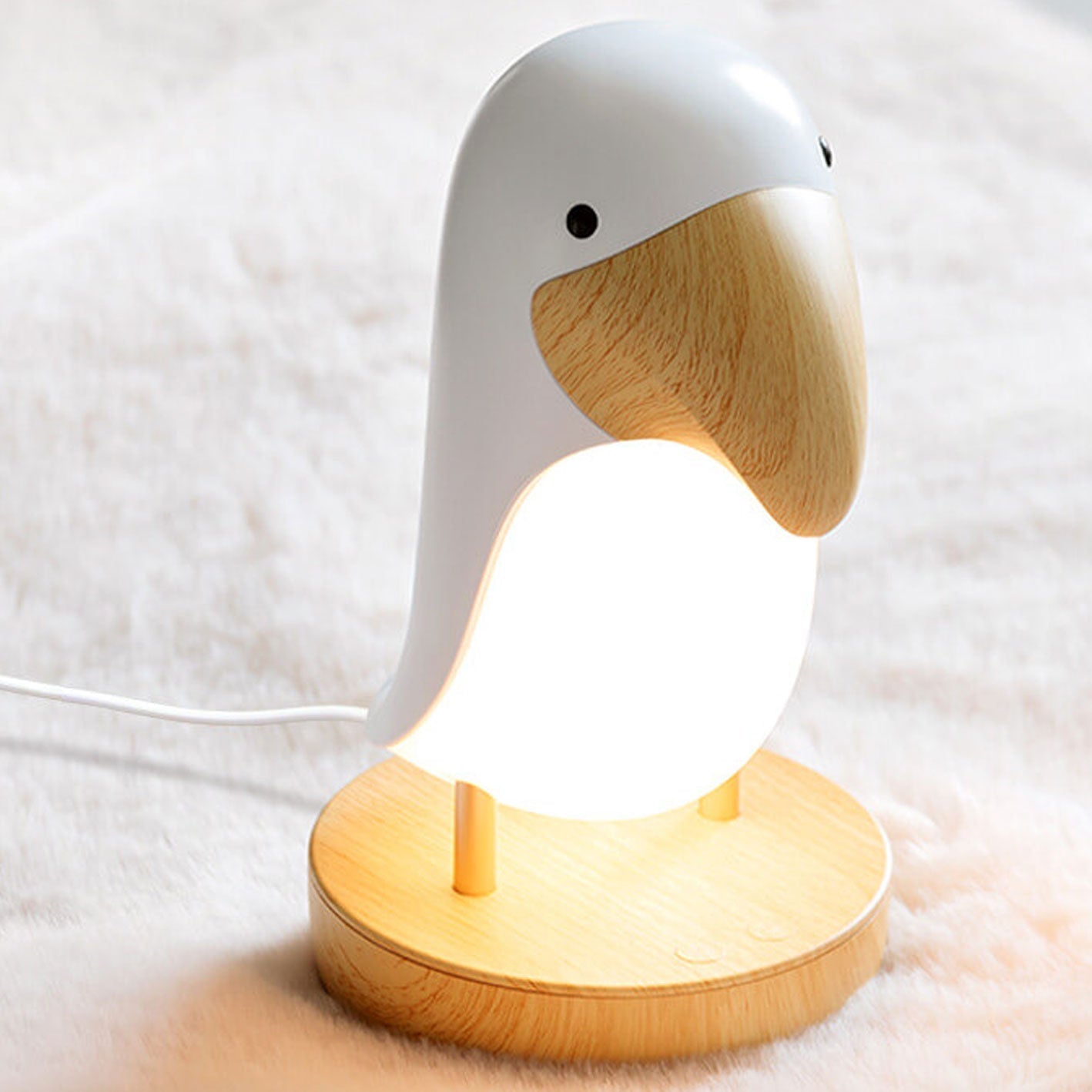 Creative Bird Usb Oplaadbare Bluetooth Nachtlamp Tafellamp