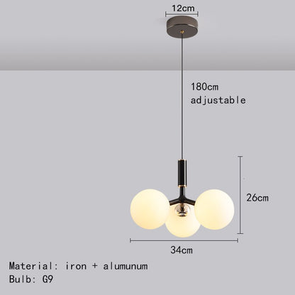 Luxe Glazen Hanglamp In Noorse Stijl