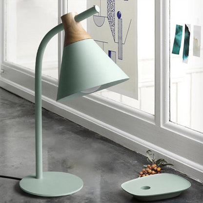 Minimalistische Macaron Metalen Bell Shade 1-Lichts Tafellamp