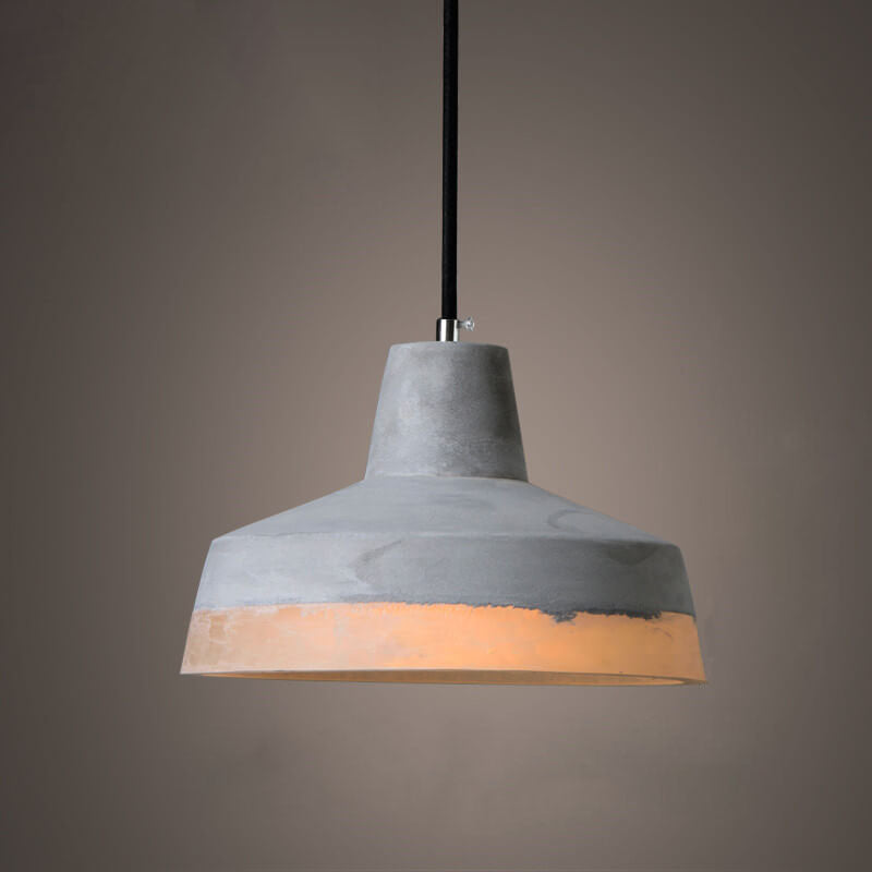 Industriële Minimalistische Grijze Hanglamp Met 1 Lamp Van Cement