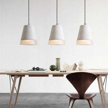 Industriële Minimalistische Grijze Hanglamp Met 1 Lamp Van Cement