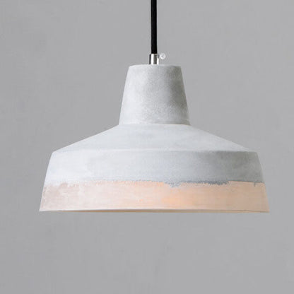 Industriële Minimalistische Grijze Hanglamp Met 1 Lamp Van Cement