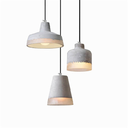 Industriële Minimalistische Grijze Hanglamp Met 1 Lamp Van Cement