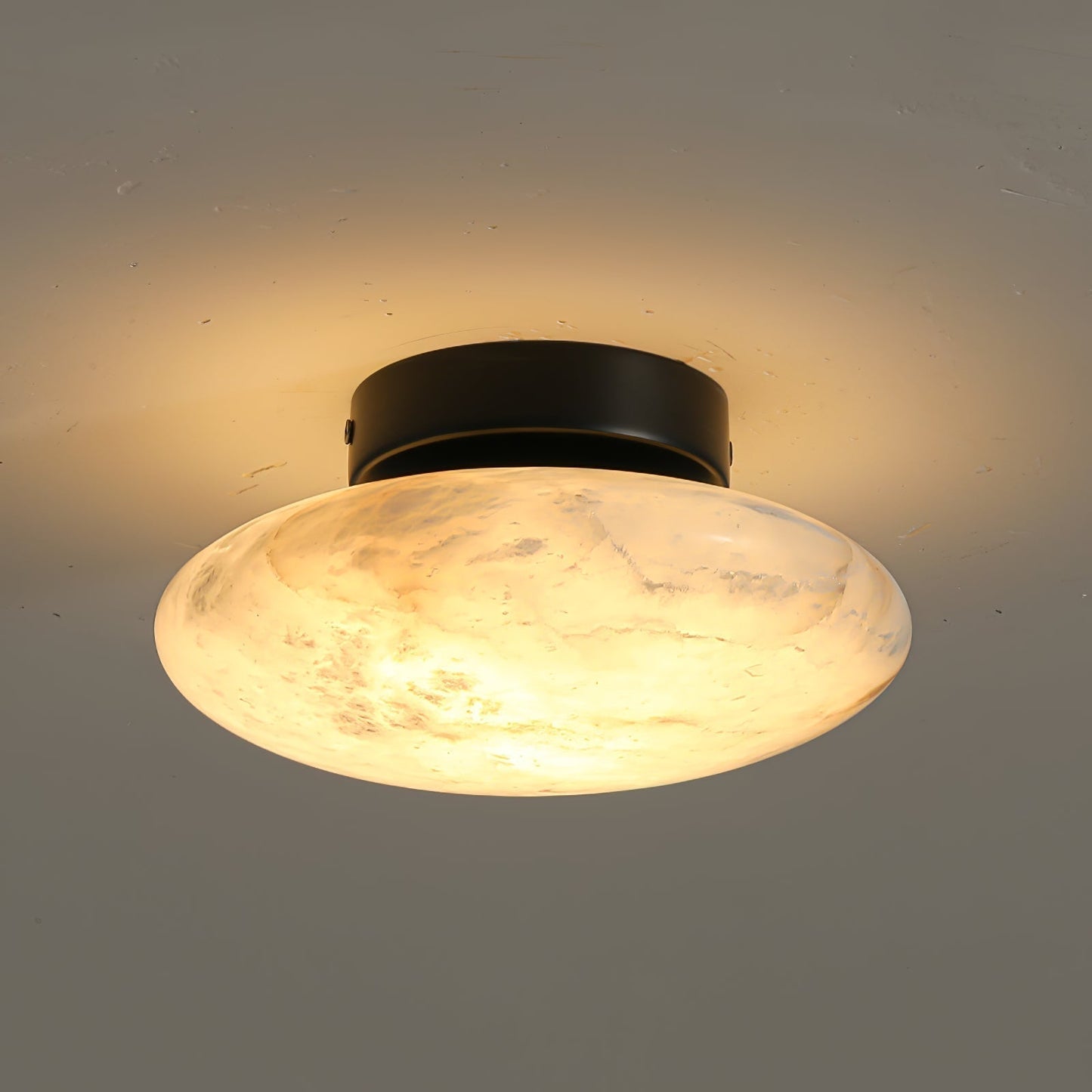 Ovale Albasten Plafondlamp