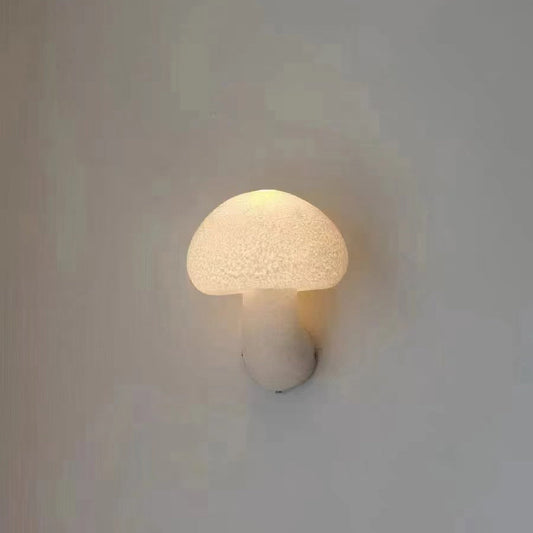 Hedendaagse Creatieve Led Wandlamp Van Paddenstoelhars Voor Buiten