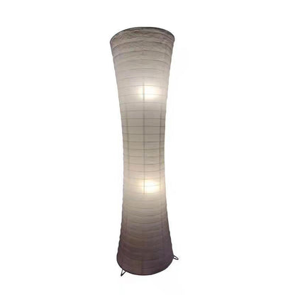 Hedendaagse Nordic Paper Column Cubic 2-Lichts Staande Vloerlamp Voor Slaapkamer