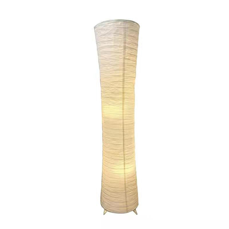 Hedendaagse Nordic Paper Column Cubic 2-Lichts Staande Vloerlamp Voor Slaapkamer