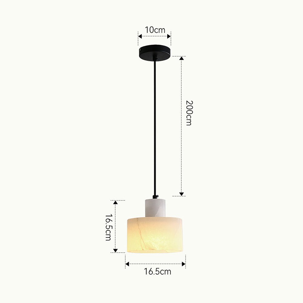 Scandinavische Eenvoudige Hanglamp In Wit Marmer