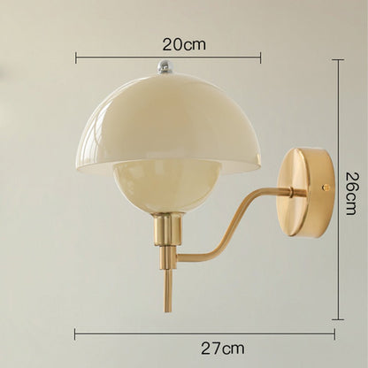 Paddestoel Wandlamp Crème