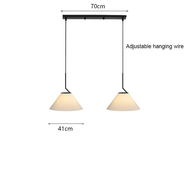 Noridic geplooide Creme Hanglamp