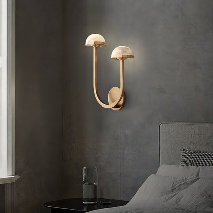 Paddestoel Albasten Wandlamp