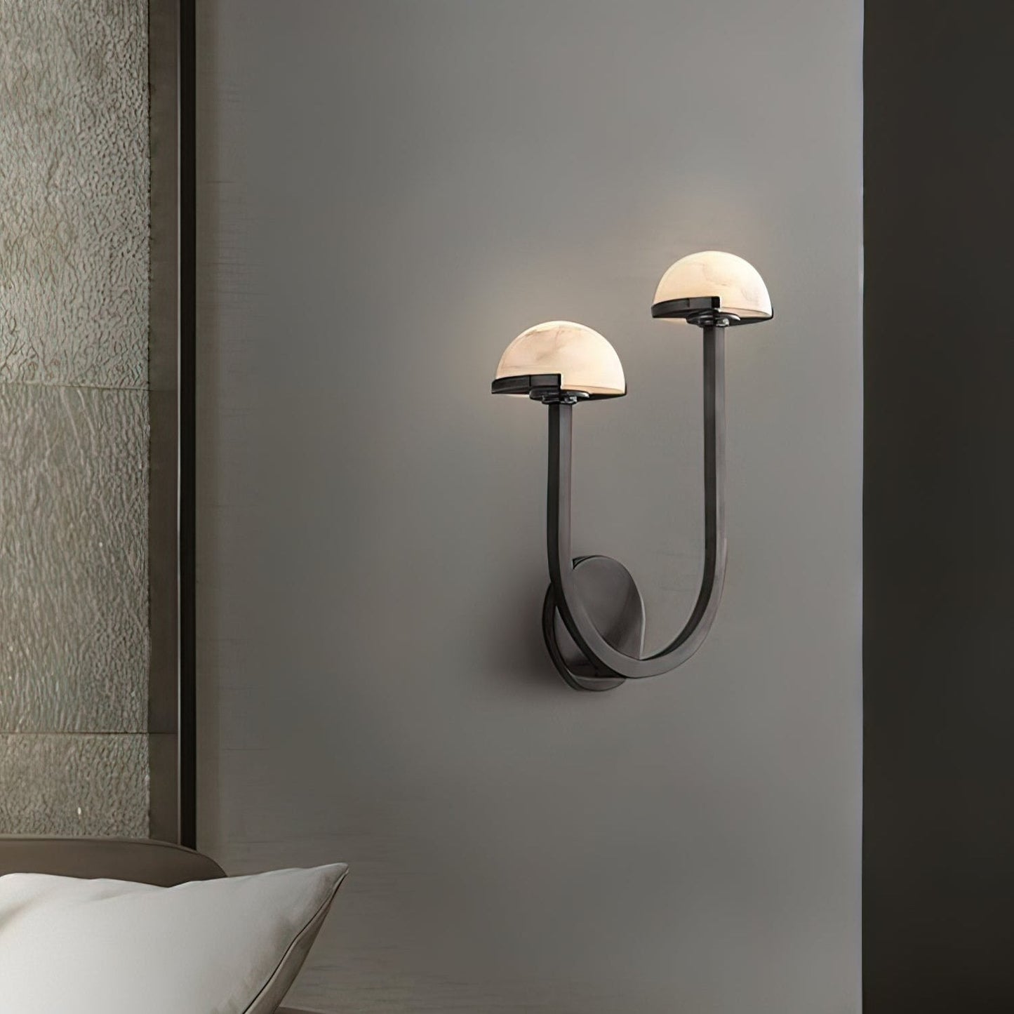 Paddestoel Albasten Wandlamp