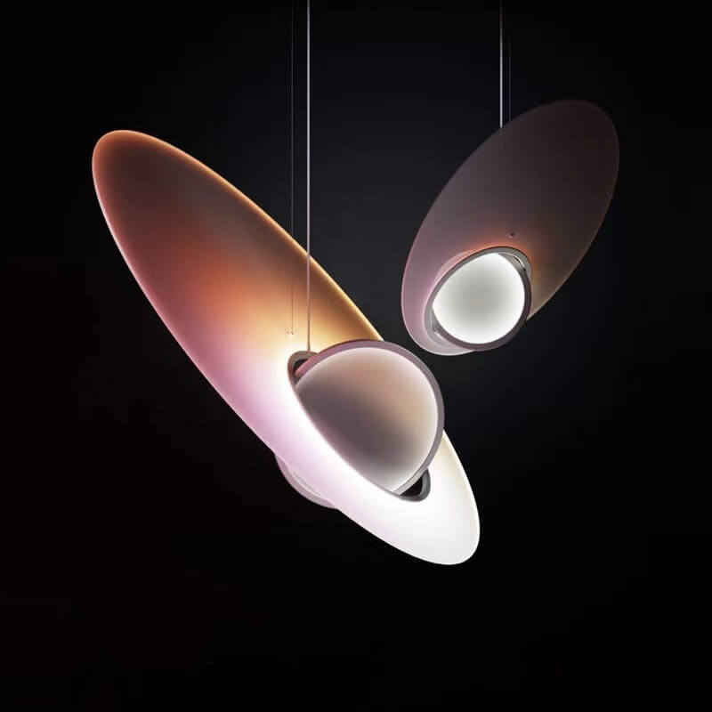 Galaxy Satellite Saturn Acryl 1-Lichts Led Artistieke Hanglamp