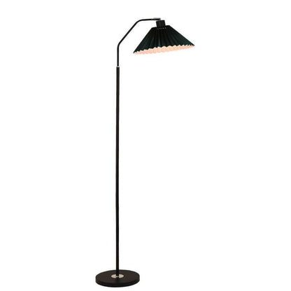 Minimalistische Stoffen Geplooide Kap 1-Lichts Staande Vloerlamp